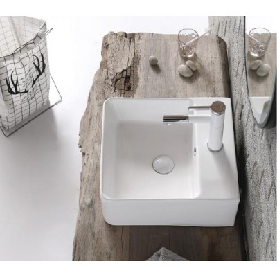 ZIAX Art Basin Ceramic White Bathroom Sinks