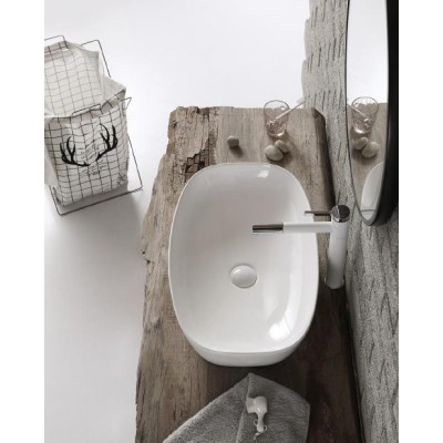 Rectangular Design White Ceramic Wash Basin