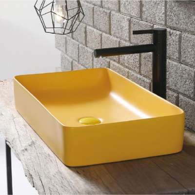 XIAMEN Colored Bathroom Sink  Ceramic Cabinet Basin