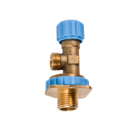 Copper angle valve for concealed cistern toilet fittings